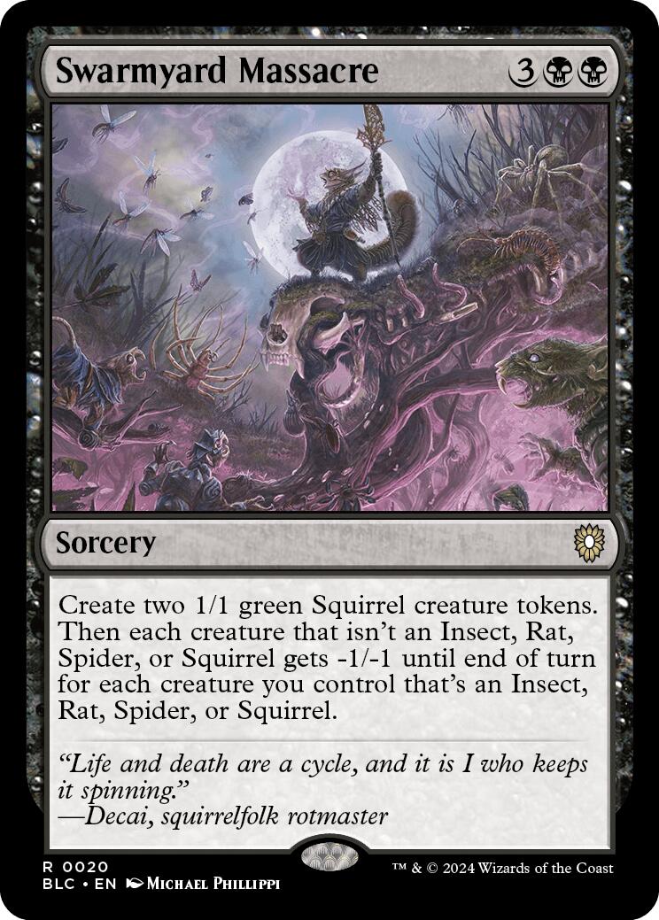 Swarmyard Massacre [Bloomburrow Commander] | Good Games Cannington