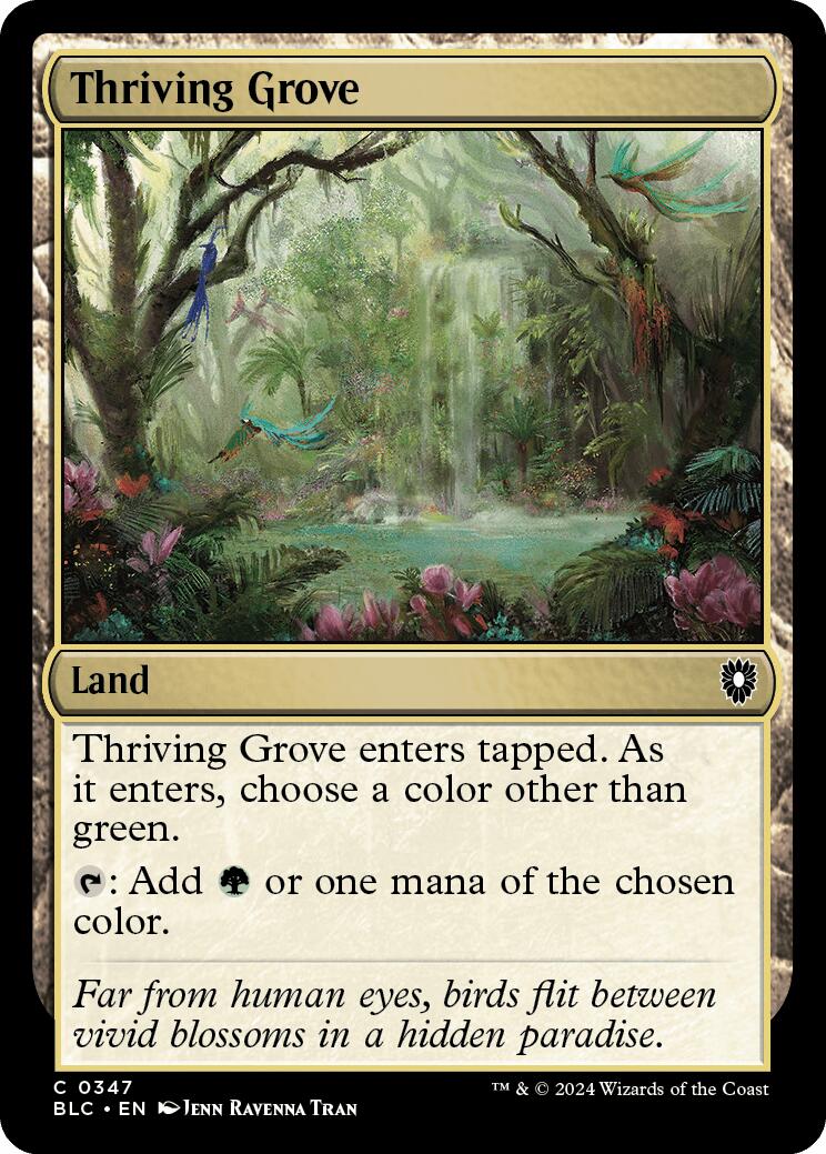 Thriving Grove [Bloomburrow Commander] | Good Games Cannington