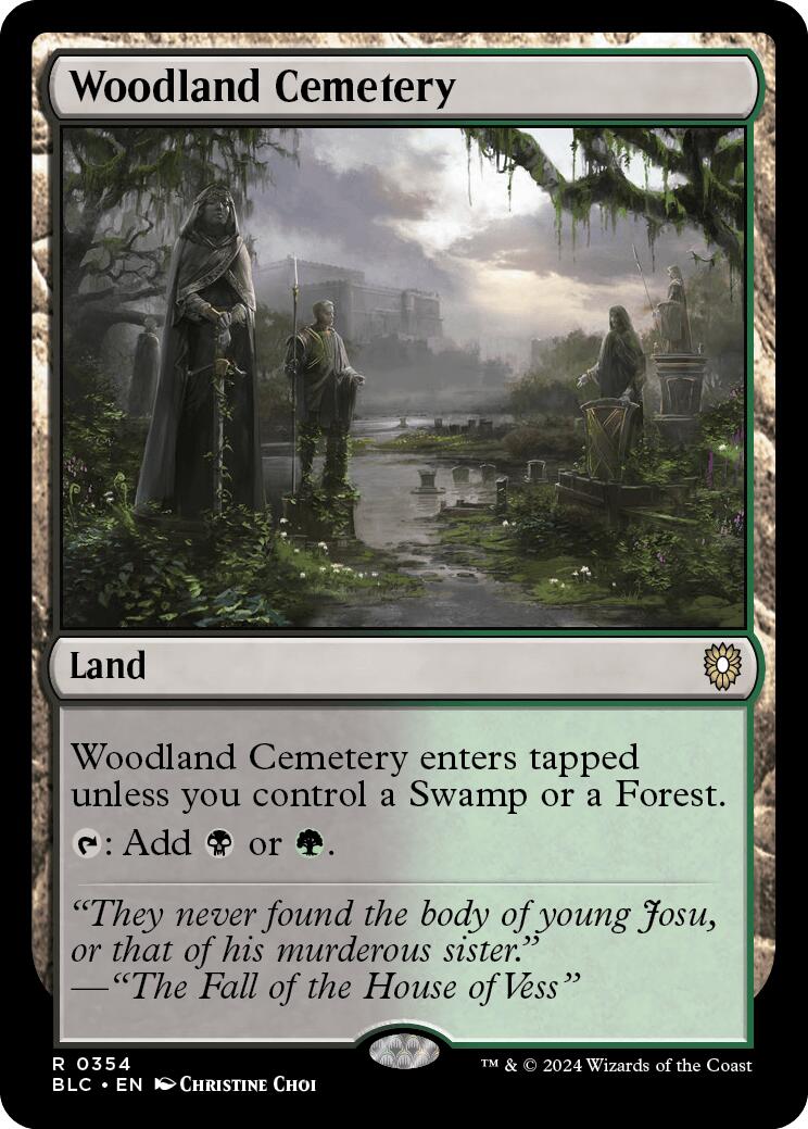 Woodland Cemetery [Bloomburrow Commander] | Good Games Cannington