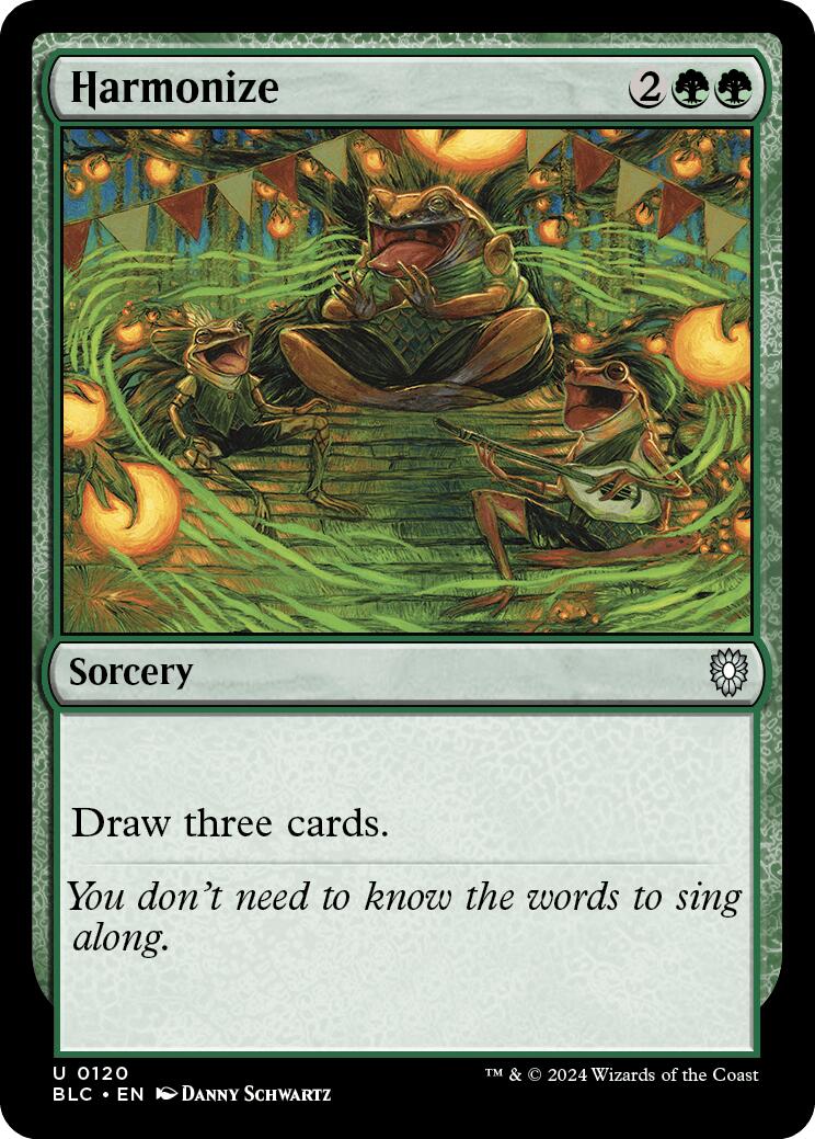 Harmonize [Bloomburrow Commander] | Good Games Cannington