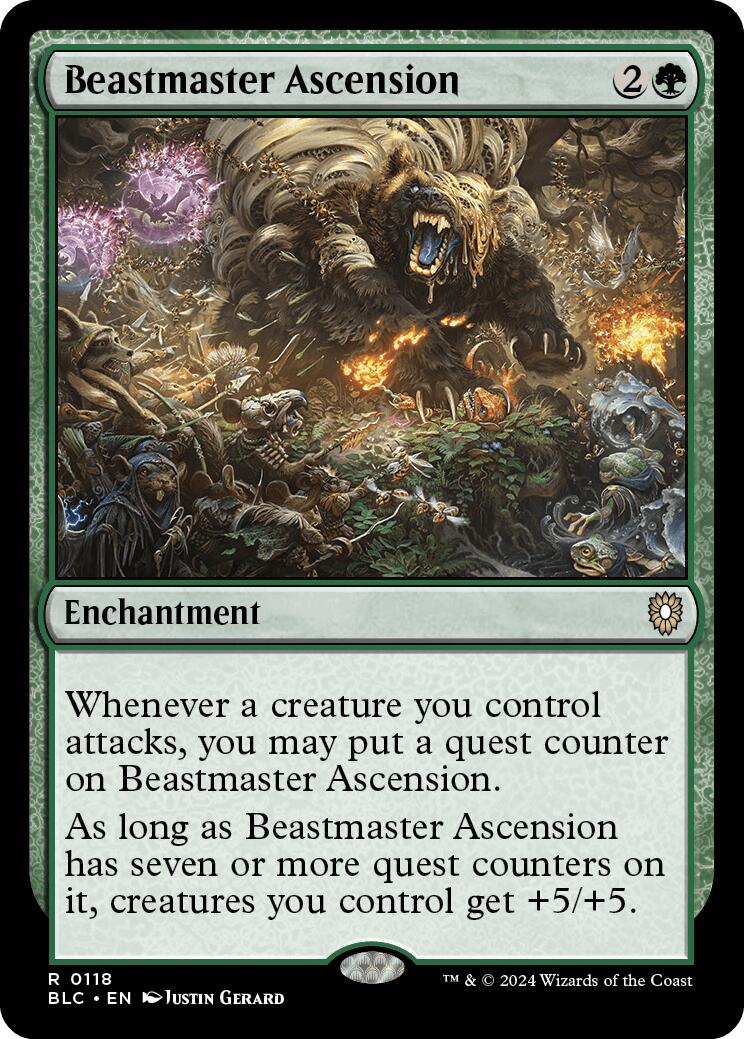 Beastmaster Ascension [Bloomburrow Commander] | Good Games Cannington