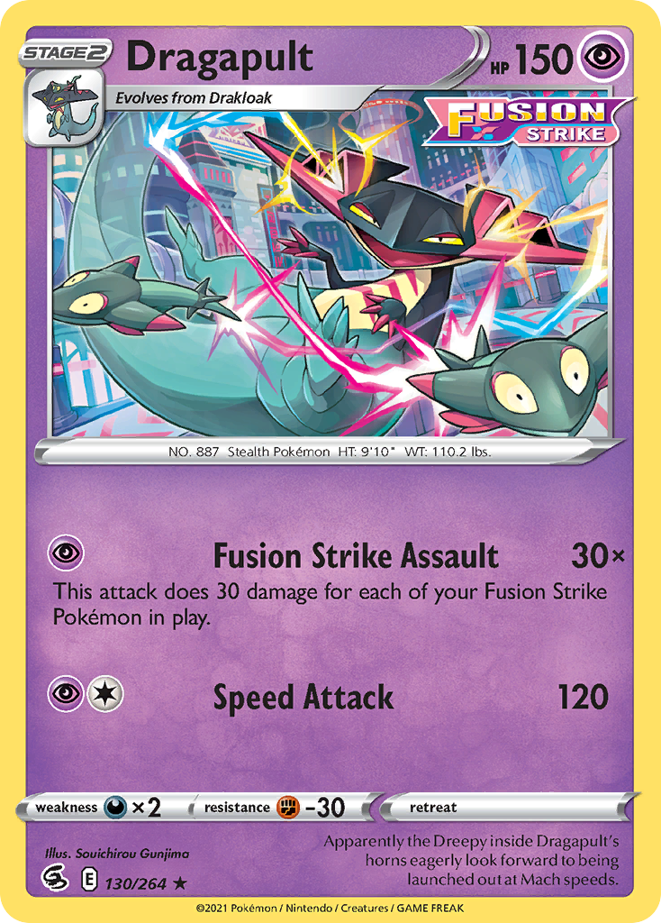 Dragapult (130/264) (Theme Deck Exclusive) [Sword & Shield: Fusion Strike] | Good Games Cannington