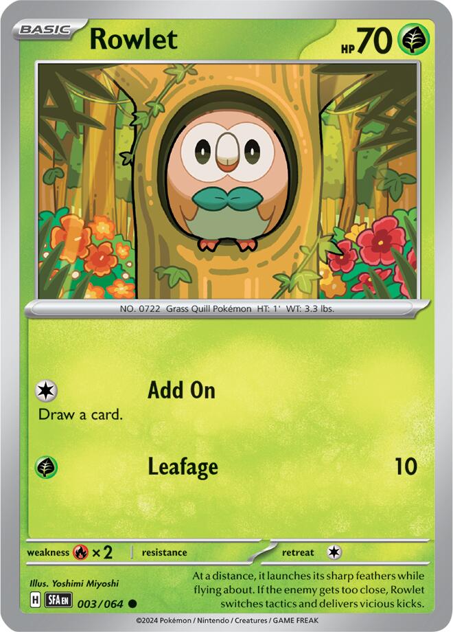 Rowlet (003/064) [Scarlet & Violet: Shrouded Fable] | Good Games Cannington