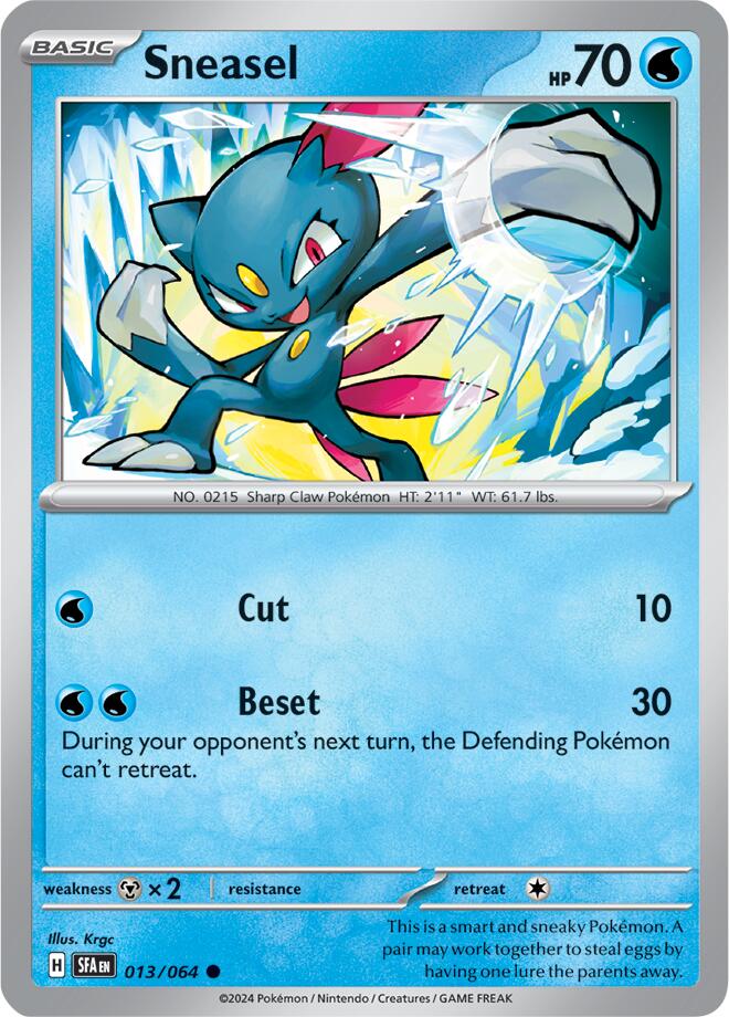 Sneasel (013/064) [Scarlet & Violet: Shrouded Fable] | Good Games Cannington