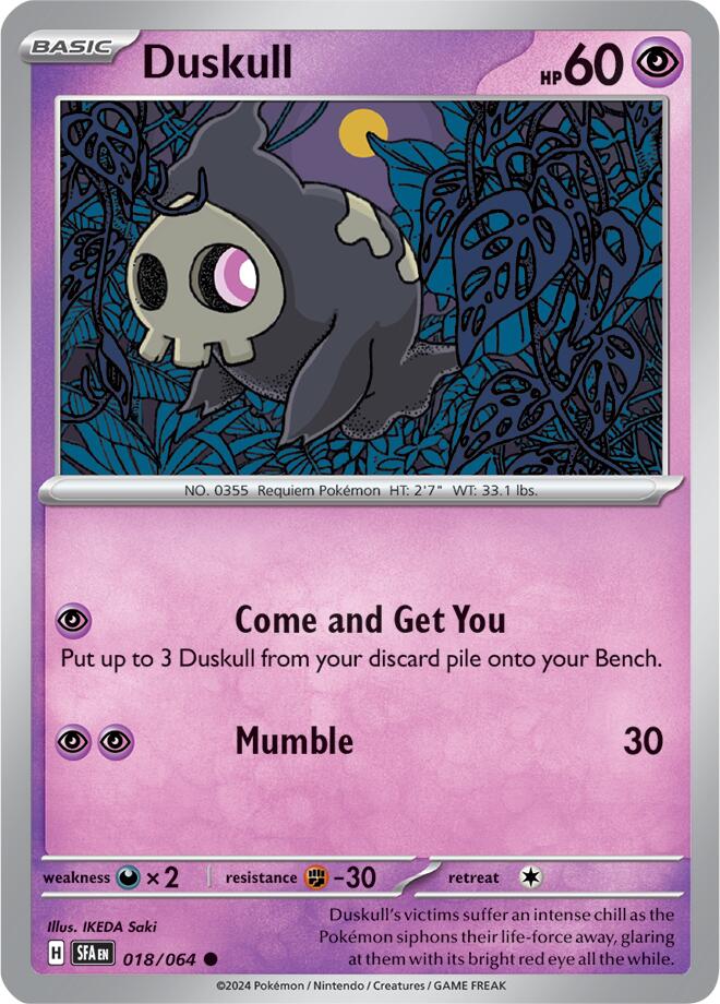 Duskull (018/064) [Scarlet & Violet: Shrouded Fable] | Good Games Cannington