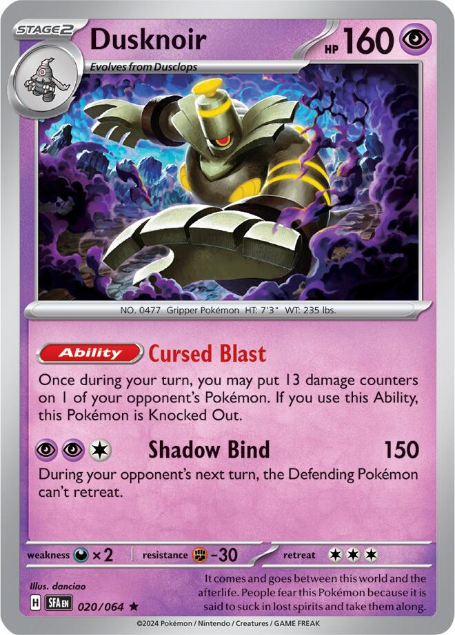 Dusknoir (020/064) [Scarlet & Violet: Shrouded Fable] | Good Games Cannington