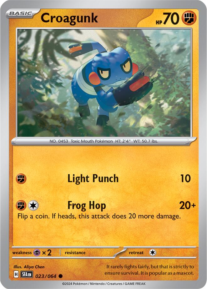 Croagunk (023/064) [Scarlet & Violet: Shrouded Fable] | Good Games Cannington