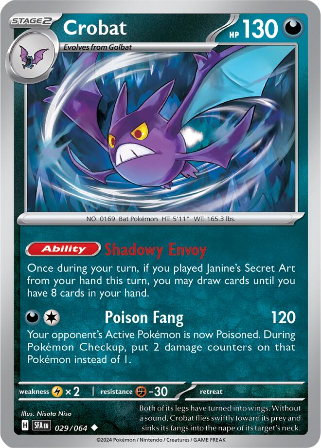 Crobat (029/064) [Scarlet & Violet: Shrouded Fable] | Good Games Cannington