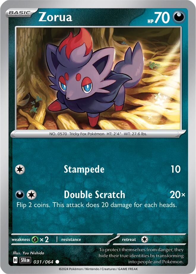 Zorua (031/064) [Scarlet & Violet: Shrouded Fable] | Good Games Cannington