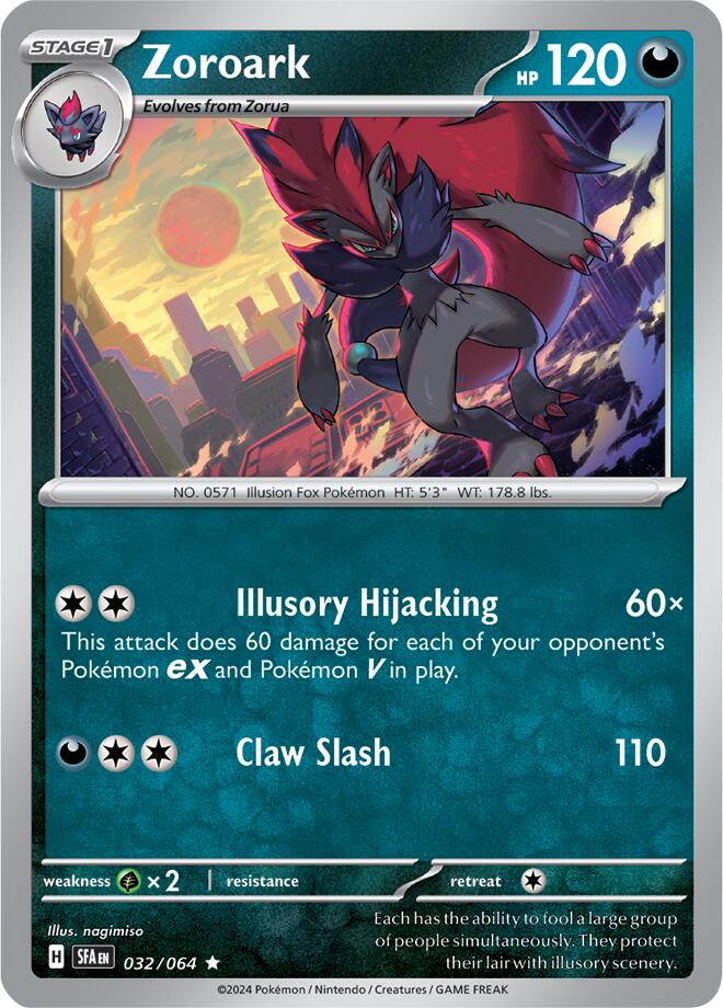 Zoroark (032/064) [Scarlet & Violet: Shrouded Fable] | Good Games Cannington