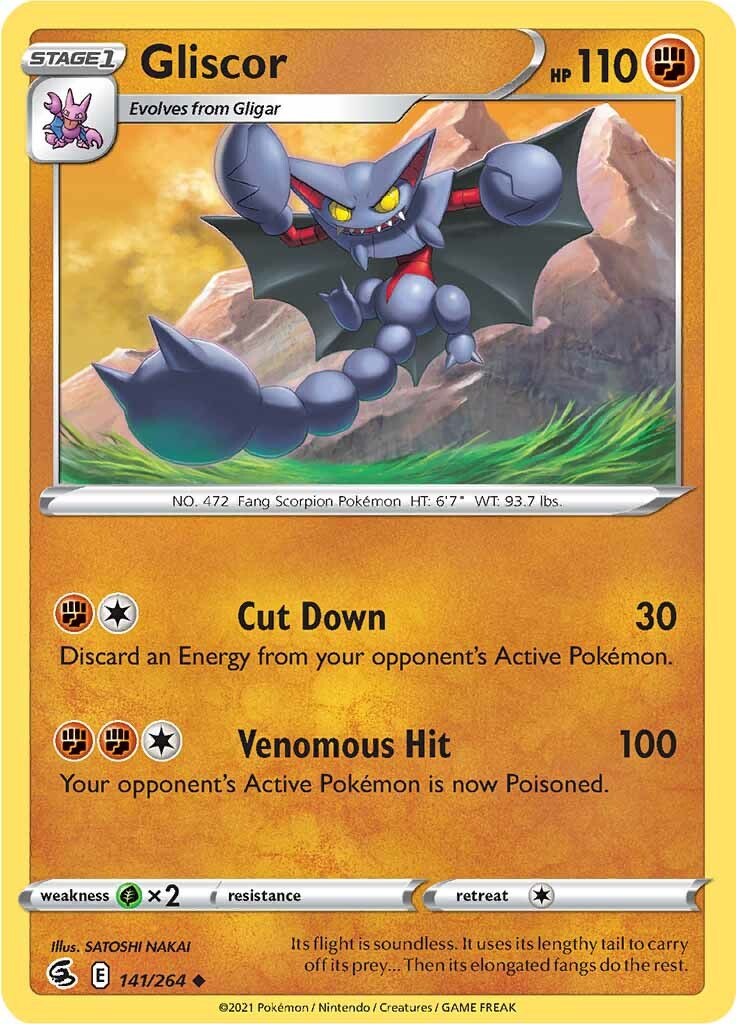 Gliscor (141/264) [Sword & Shield: Fusion Strike] | Good Games Cannington