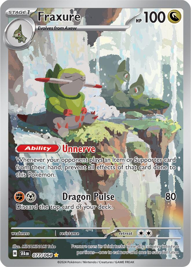 Fraxure (077/064) [Scarlet & Violet: Shrouded Fable] | Good Games Cannington