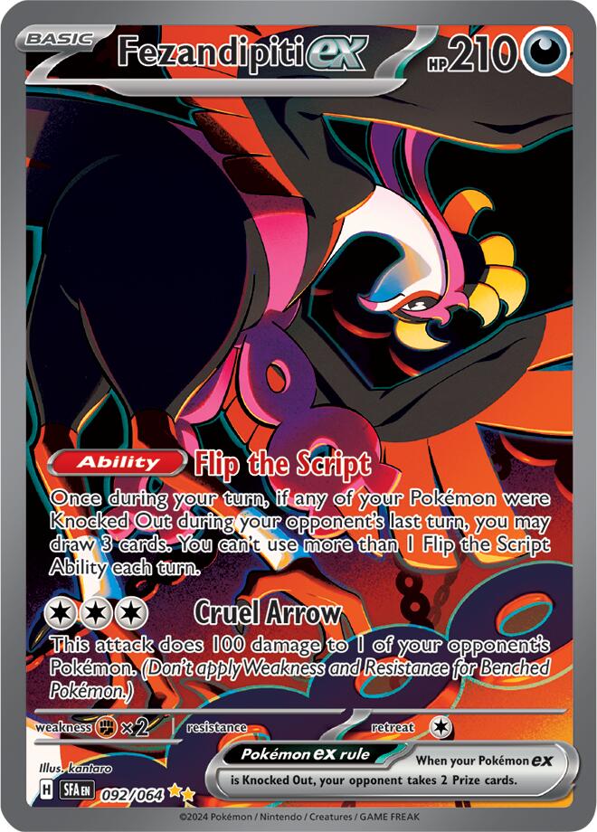 Fezandipiti ex (092/064) [Scarlet & Violet: Shrouded Fable] | Good Games Cannington