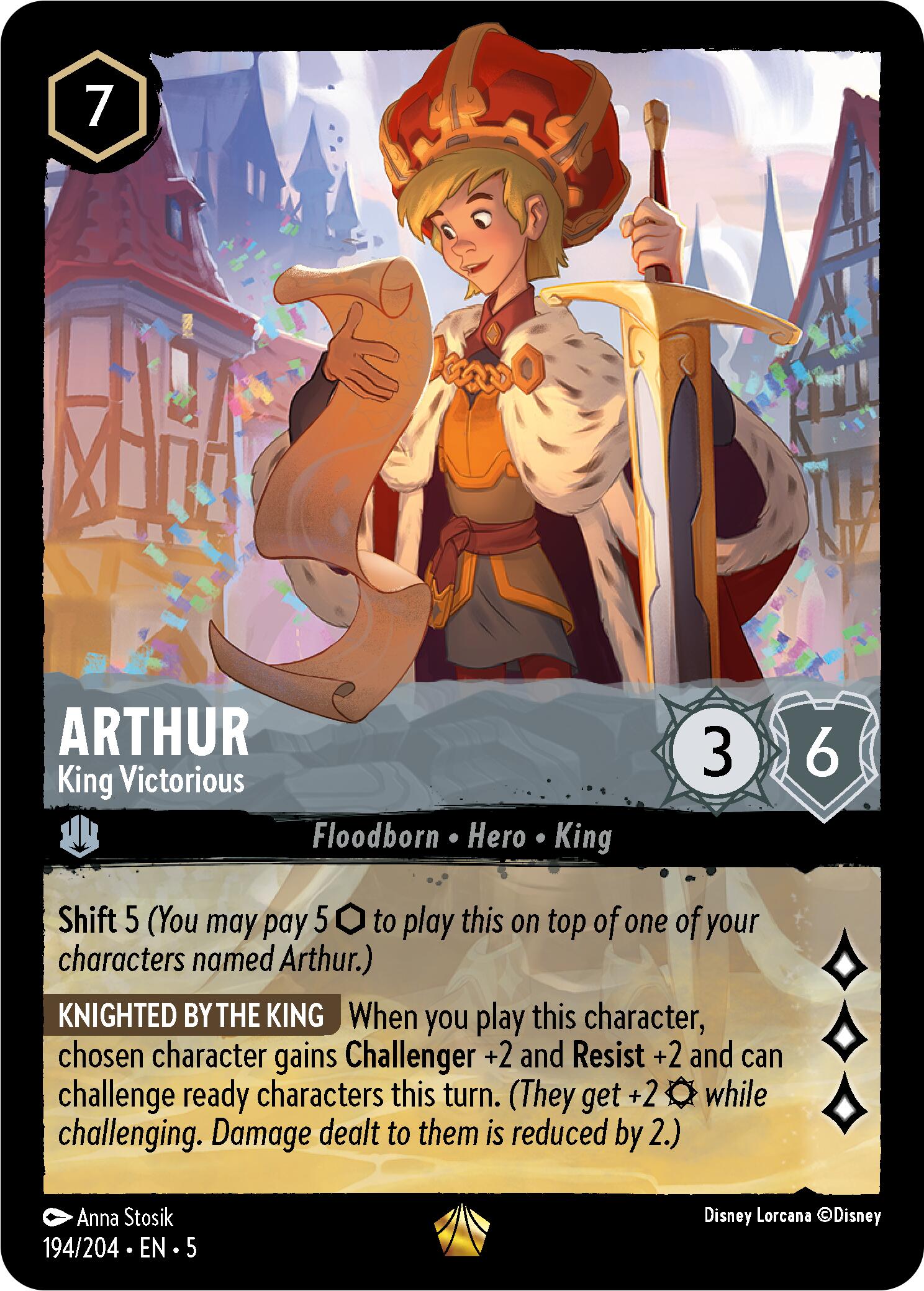 Arthur - King Victorious (194/204) [Shimmering Skies] | Good Games Cannington