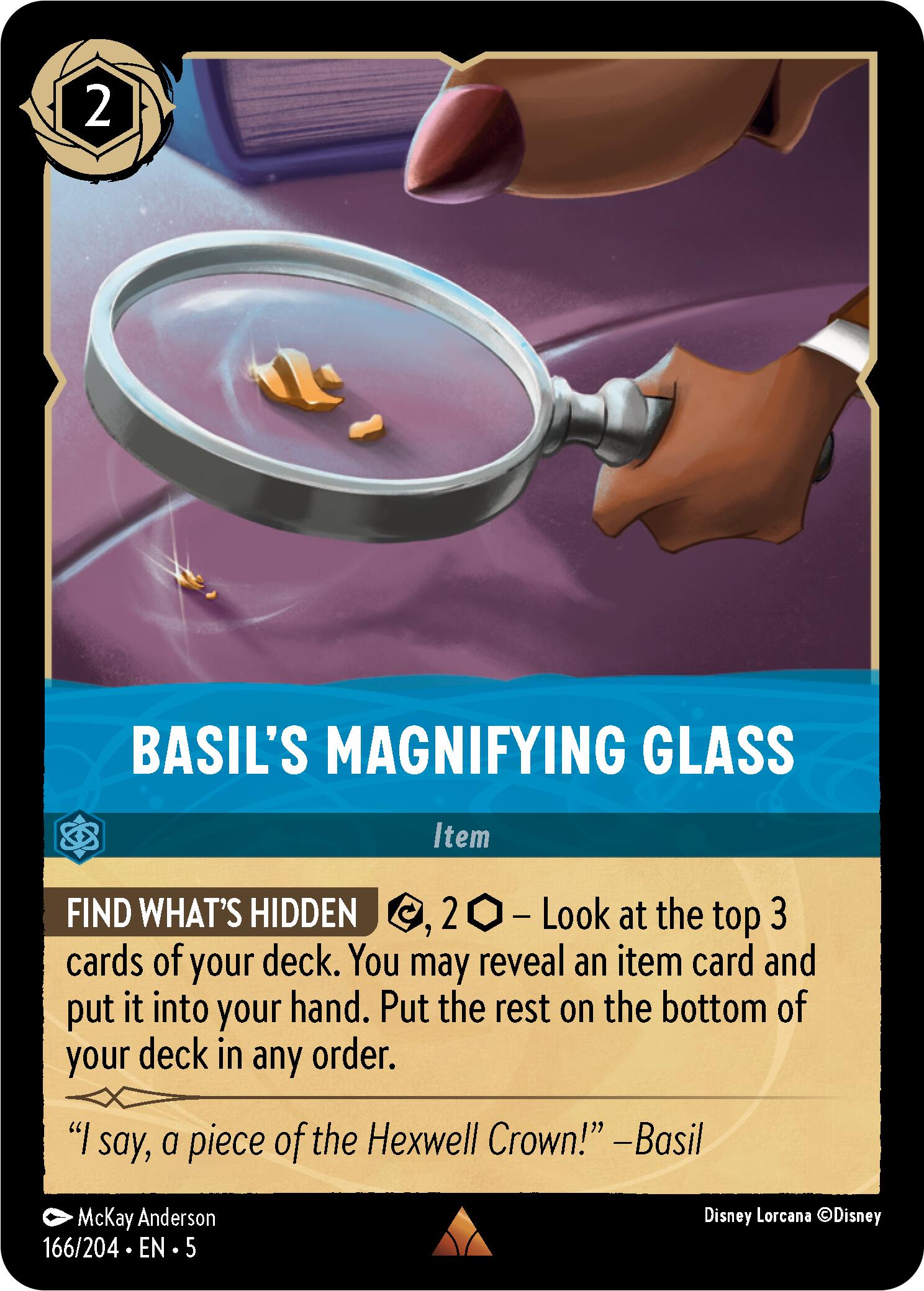 Basil's Magnifying Glass (166/204) [Shimmering Skies] | Good Games Cannington