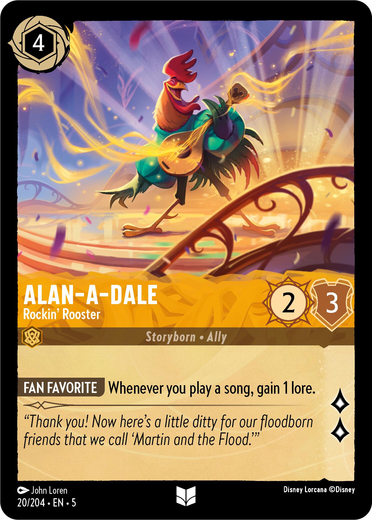 Alan-A-Dale - Rockin' Rooster (20/204) [Shimmering Skies] | Good Games Cannington