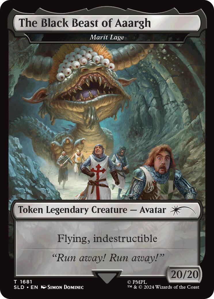 The Black Beast of Aaargh - Marit Lage Token [Secret Lair Drop Series] | Good Games Cannington