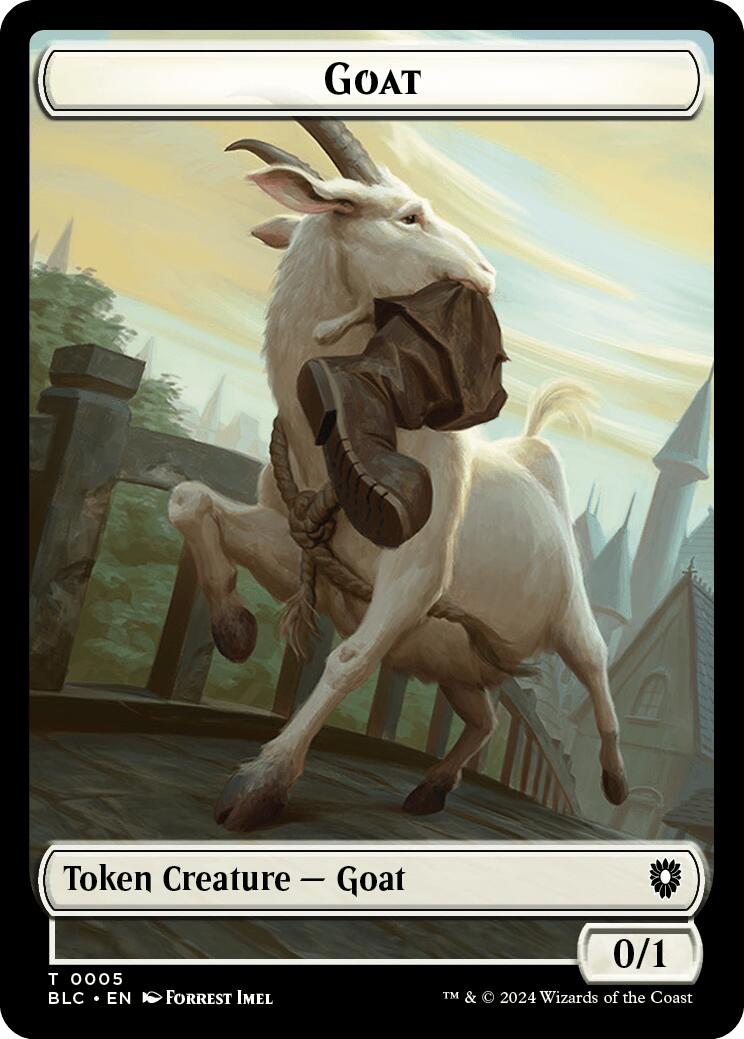 Goat // Wolf (032) Double-Sided Token [Bloomburrow Commander Tokens] | Good Games Cannington