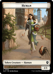 Human // Soldier Double-Sided Token [Bloomburrow Commander Tokens] | Good Games Cannington
