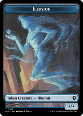 Illusion // Goblin Double-Sided Token [Bloomburrow Commander Tokens] | Good Games Cannington