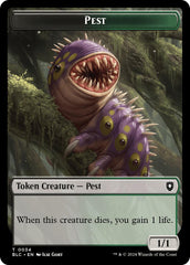 Pest // Shapeshifter Double-Sided Token [Bloomburrow Commander Tokens] | Good Games Cannington