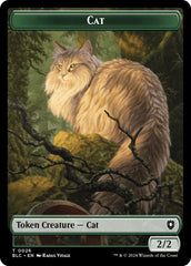 Cat // Treasure Double-Sided Token [Bloomburrow Commander Tokens] | Good Games Cannington