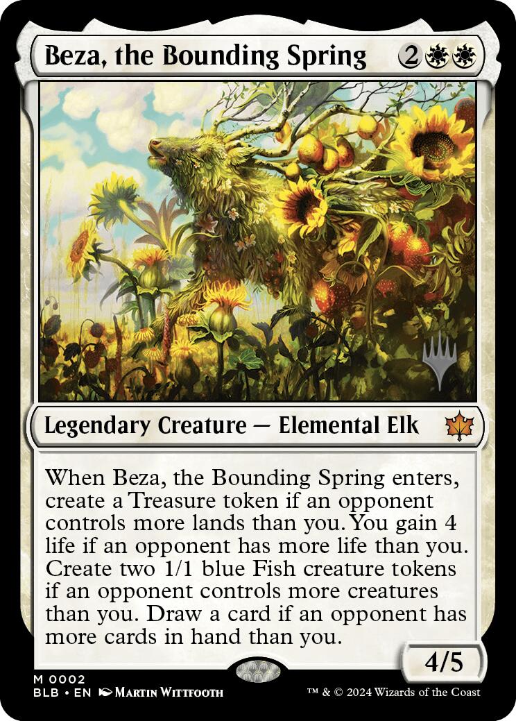 Beza, the Bounding Spring (Promo Pack) [Bloomburrow Promos] | Good Games Cannington