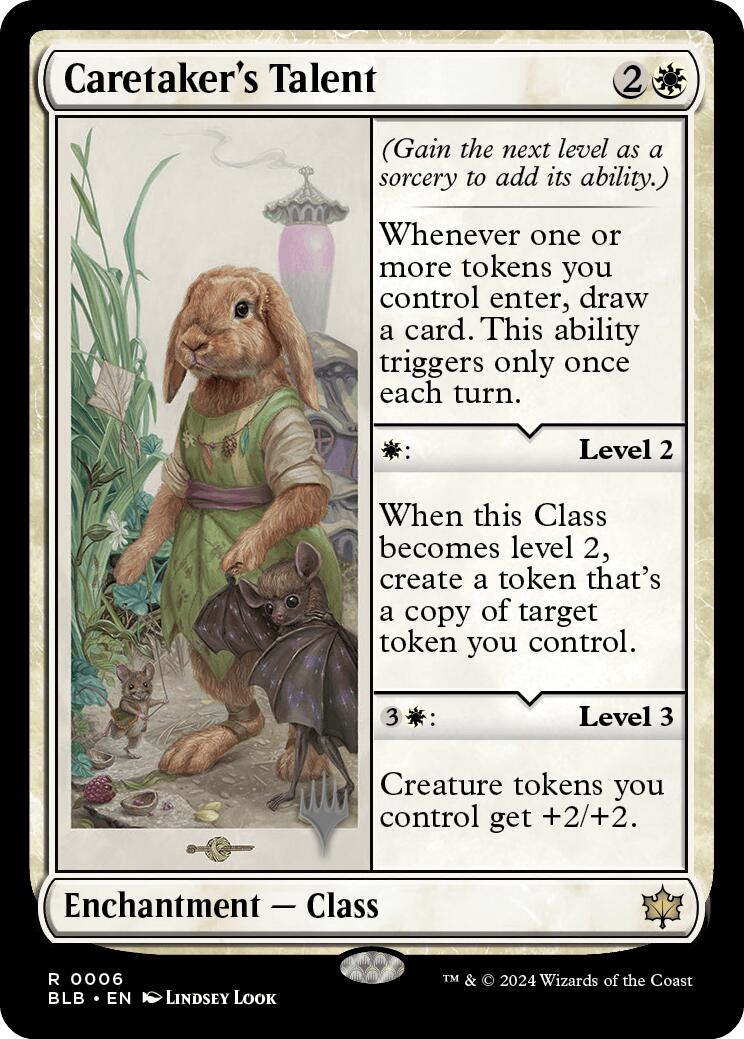 Caretaker's Talent (Promo Pack) [Bloomburrow Promos] | Good Games Cannington