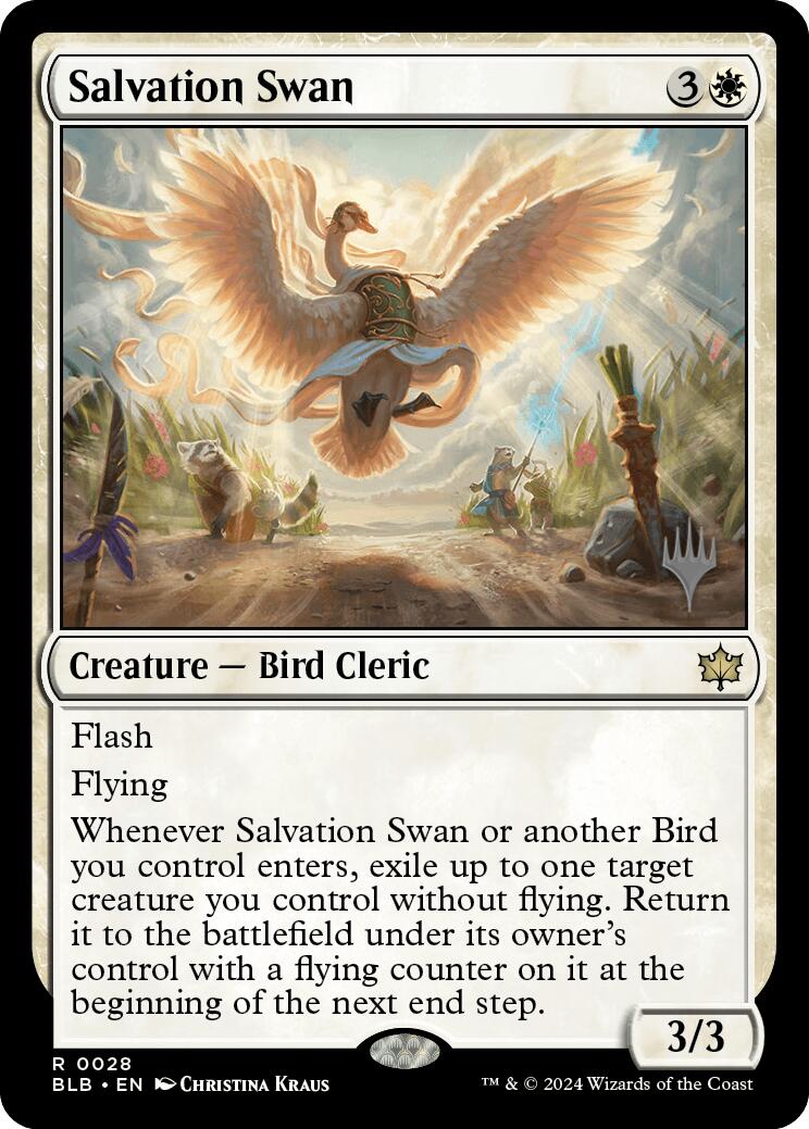 Salvation Swan (Promo Pack) [Bloomburrow Promos] | Good Games Cannington