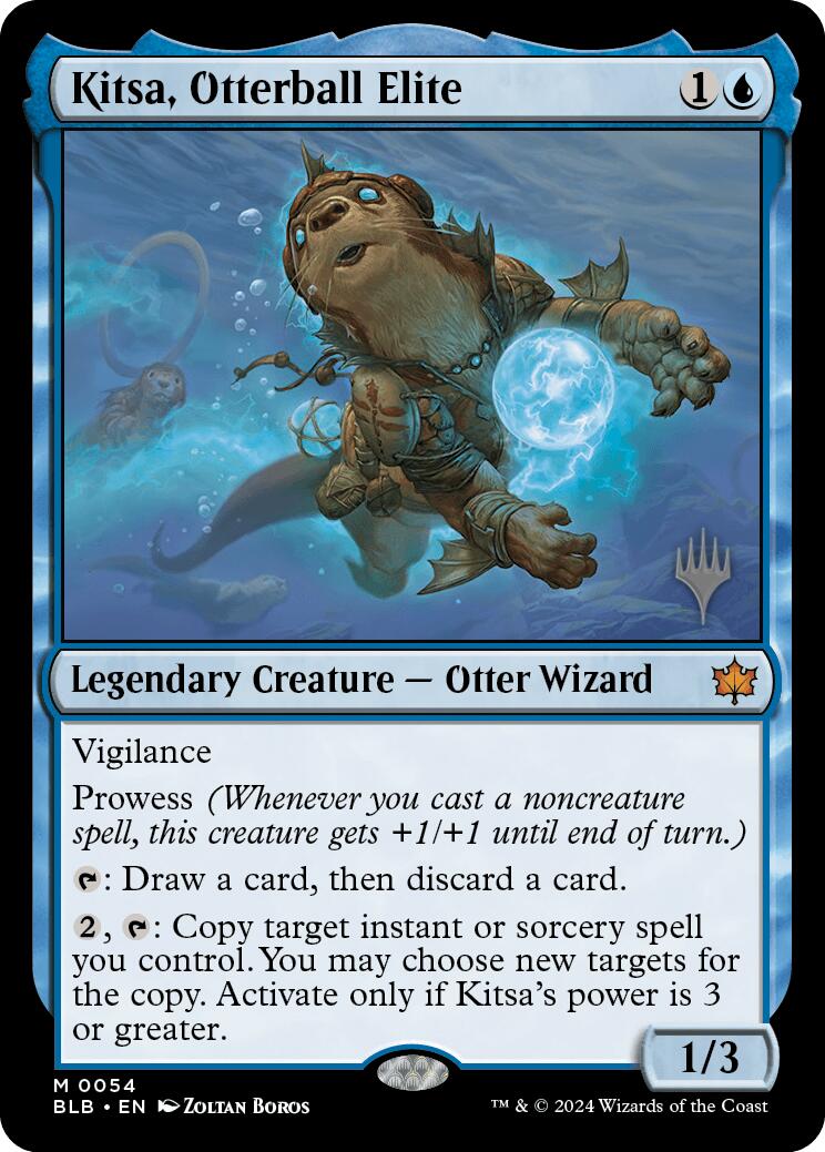 Kitsa, Otterball Elite (Promo Pack) [Bloomburrow Promos] | Good Games Cannington