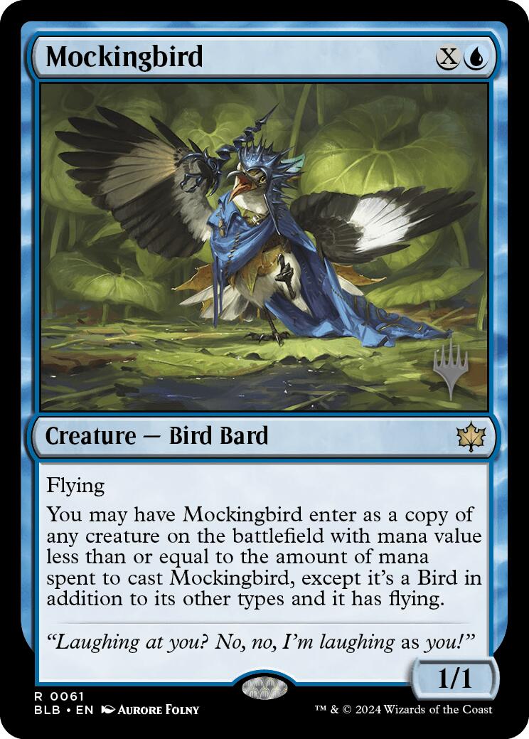 Mockingbird (Promo Pack) [Bloomburrow Promos] | Good Games Cannington