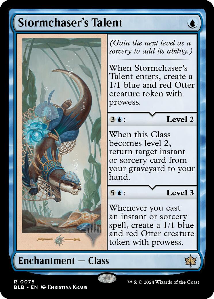Stormchaser's Talent (Promo Pack) [Bloomburrow Promos] | Good Games Cannington
