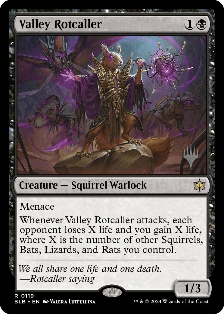 Valley Rotcaller (Promo Pack) [Bloomburrow Promos] | Good Games Cannington