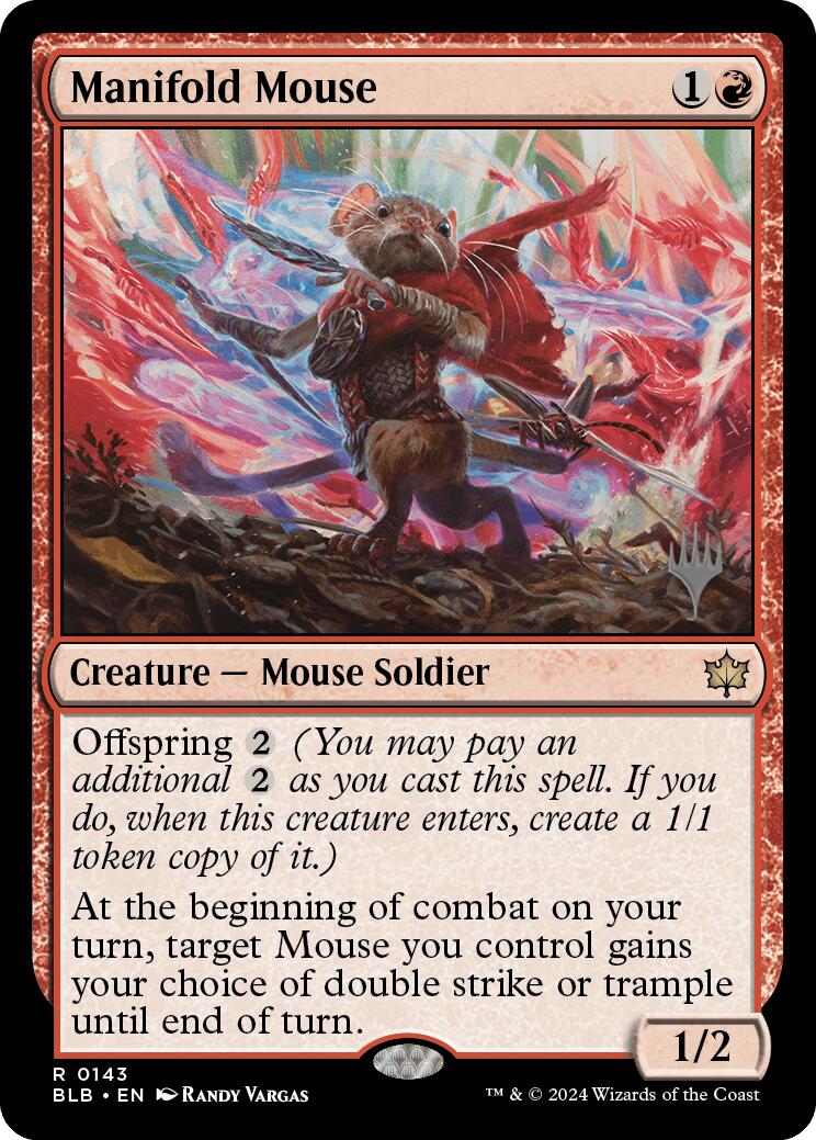Manifold Mouse (Promo Pack) [Bloomburrow Promos] | Good Games Cannington