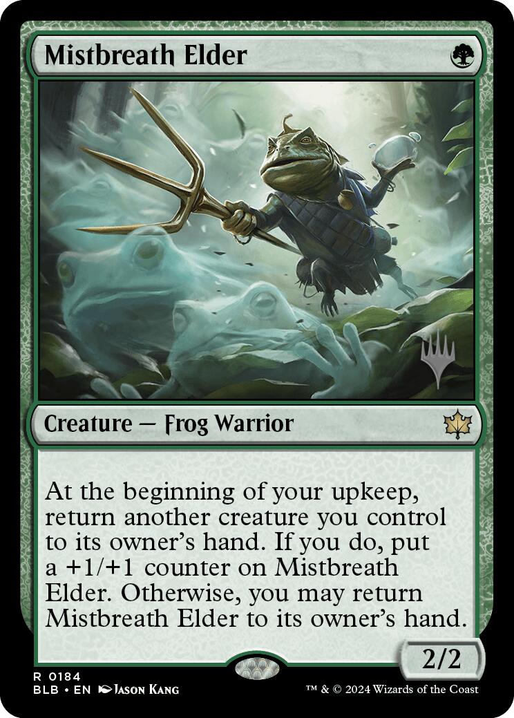 Mistbreath Elder (Promo Pack) [Bloomburrow Promos] | Good Games Cannington