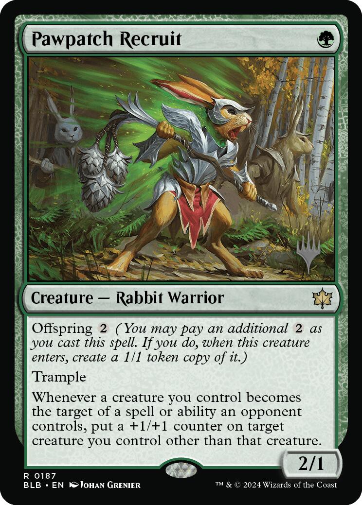 Pawpatch Recruit (Promo Pack) [Bloomburrow Promos] | Good Games Cannington