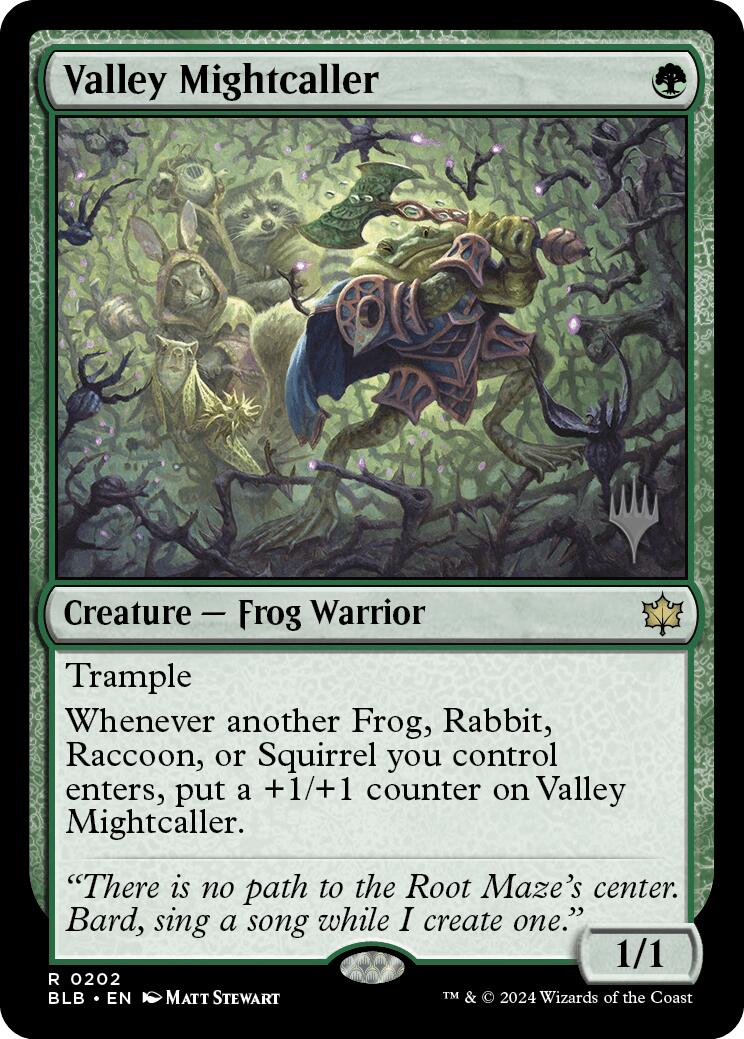 Valley Mightcaller (Promo Pack) [Bloomburrow Promos] | Good Games Cannington