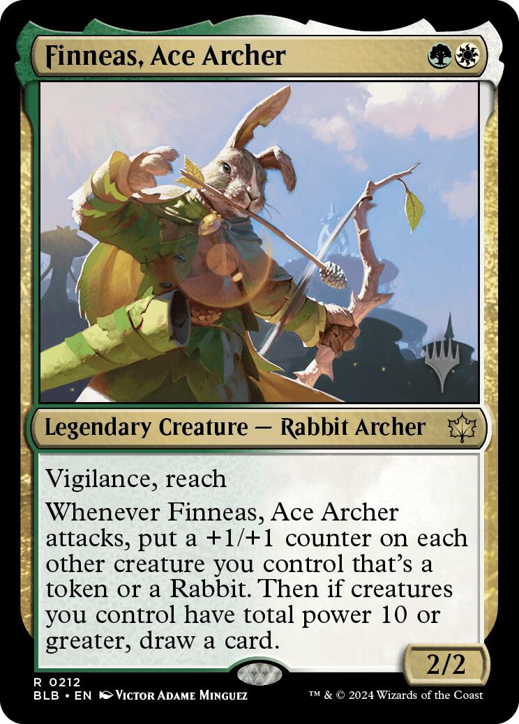 Finneas, Ace Archer (Promo Pack) [Bloomburrow Promos] | Good Games Cannington