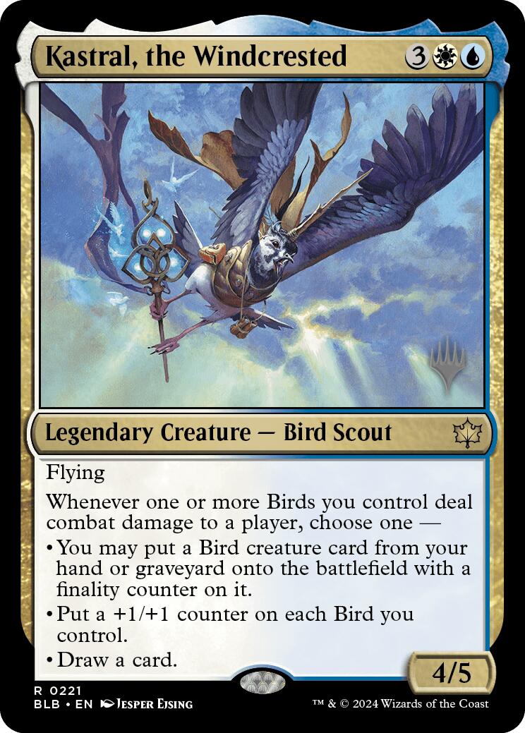 Kastral, the Windcrested (Promo Pack) [Bloomburrow Promos] | Good Games Cannington