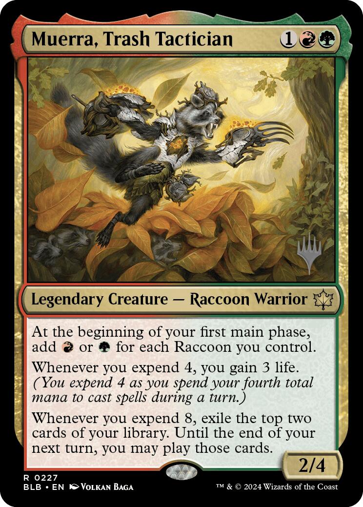 Muerra, Trash Tactician (Promo Pack) [Bloomburrow Promos] | Good Games Cannington