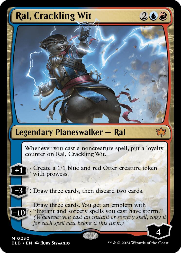 Ral, Crackling Wit (Promo Pack) [Bloomburrow Promos] | Good Games Cannington