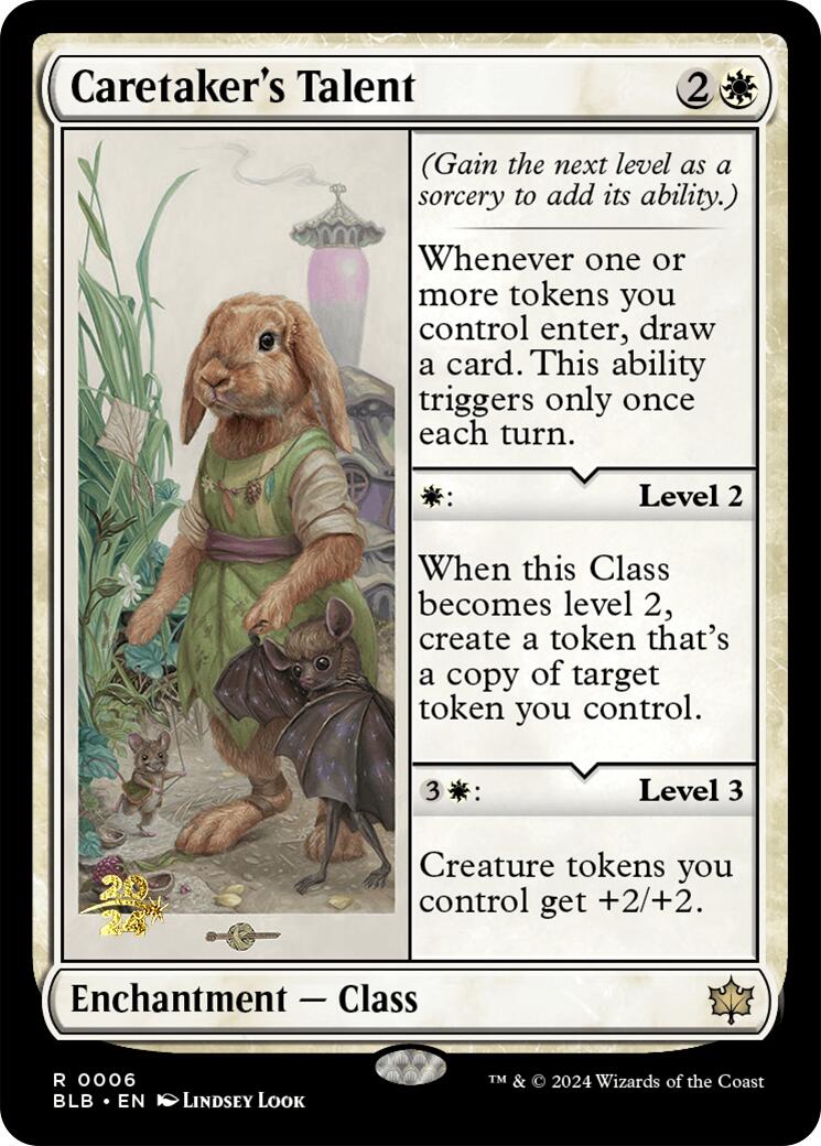 Caretaker's Talent [Bloomburrow Prerelease Promos] | Good Games Cannington