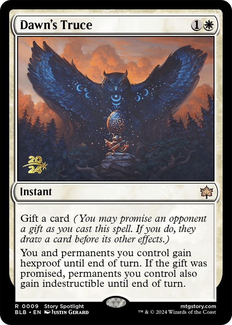 Dawn's Truce [Bloomburrow Prerelease Promos] | Good Games Cannington