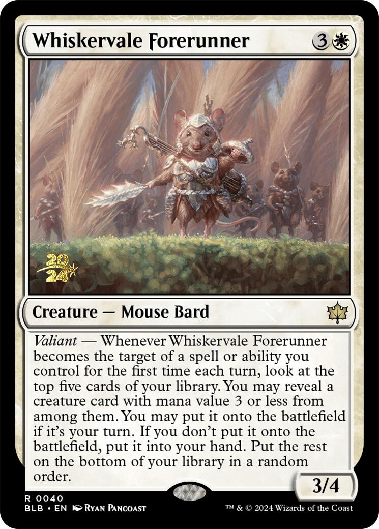 Whiskervale Forerunner [Bloomburrow Prerelease Promos] | Good Games Cannington
