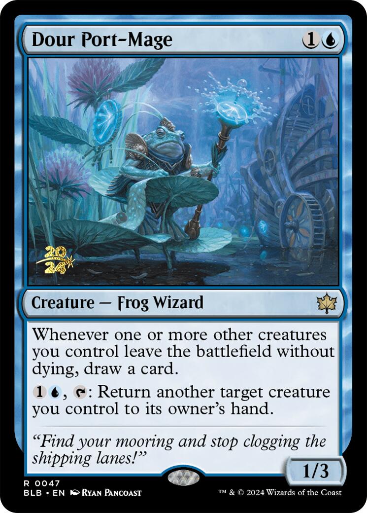 Dour Port-Mage [Bloomburrow Prerelease Promos] | Good Games Cannington