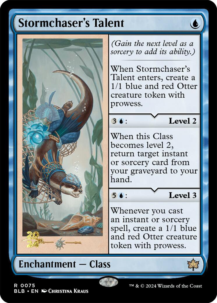 Stormchaser's Talent [Bloomburrow Prerelease Promos] | Good Games Cannington