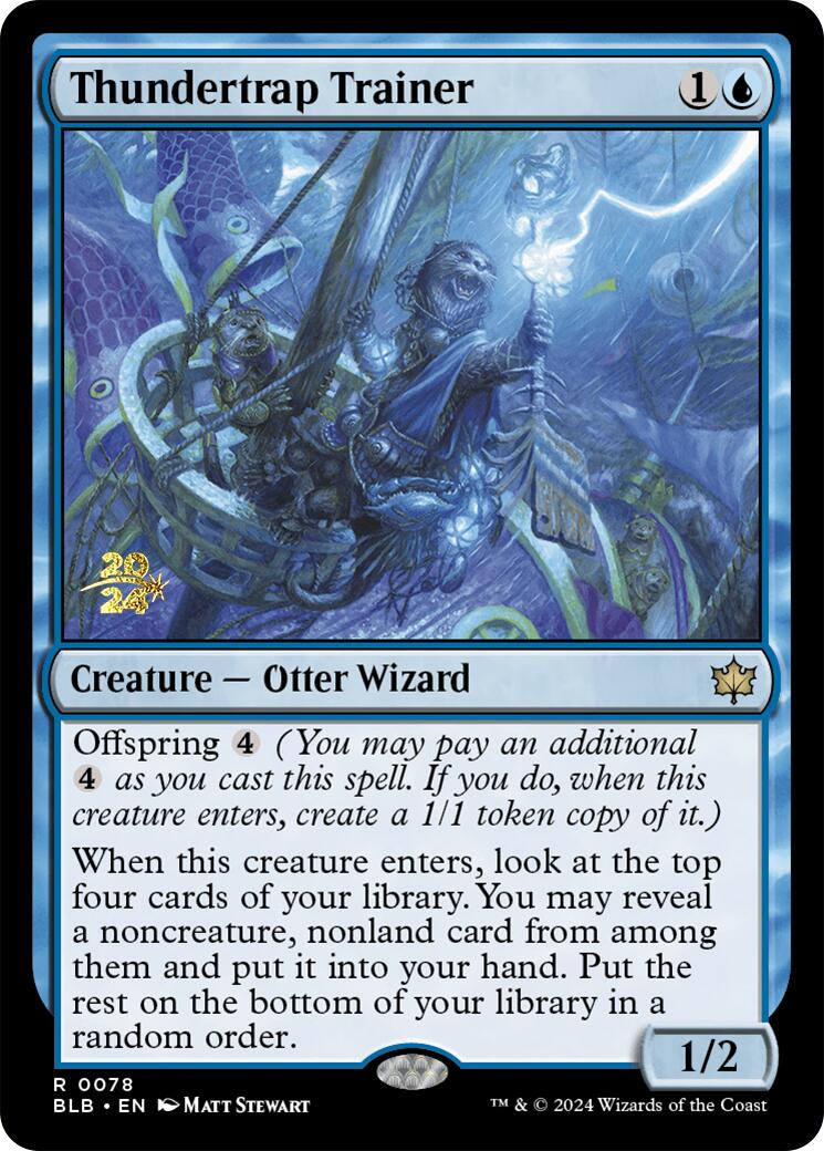 Thundertrap Trainer [Bloomburrow Prerelease Promos] | Good Games Cannington