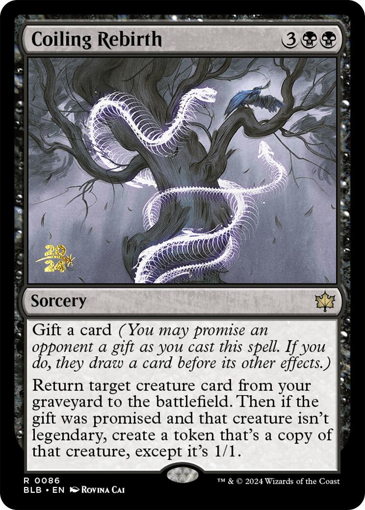 Coiling Rebirth [Bloomburrow Prerelease Promos] | Good Games Cannington
