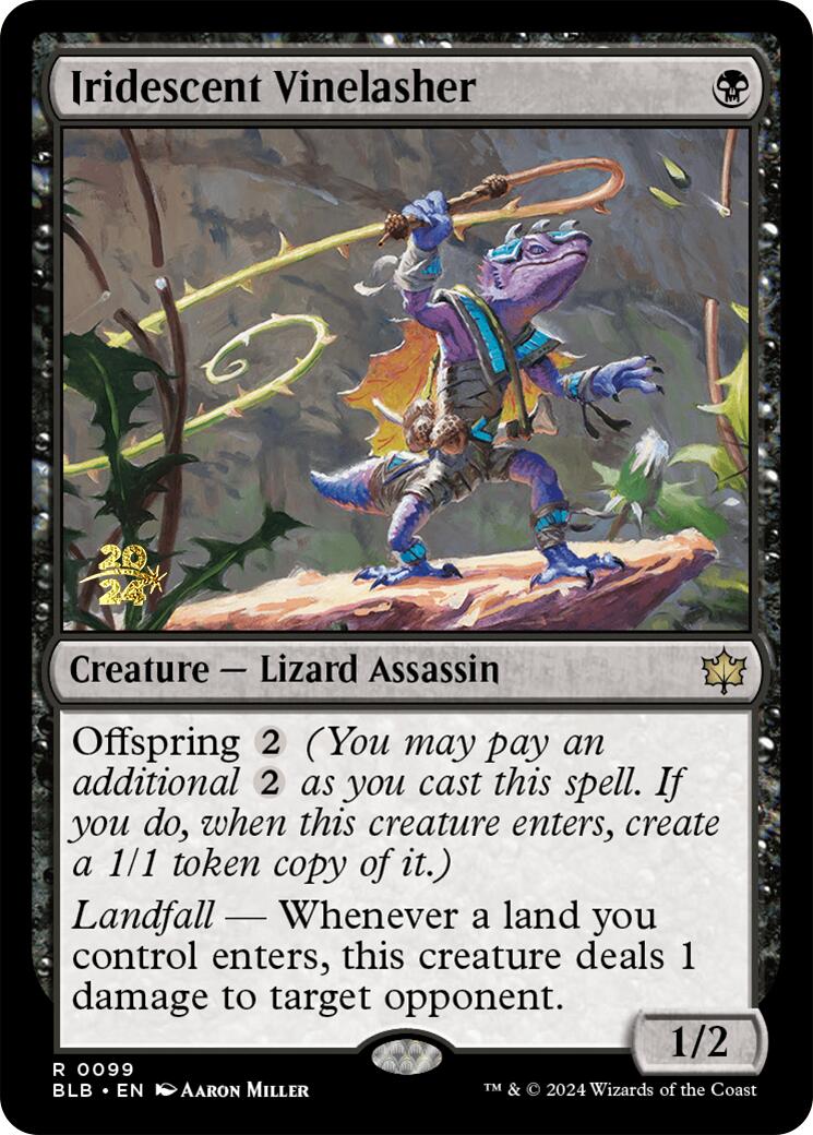 Iridescent Vinelasher [Bloomburrow Prerelease Promos] | Good Games Cannington