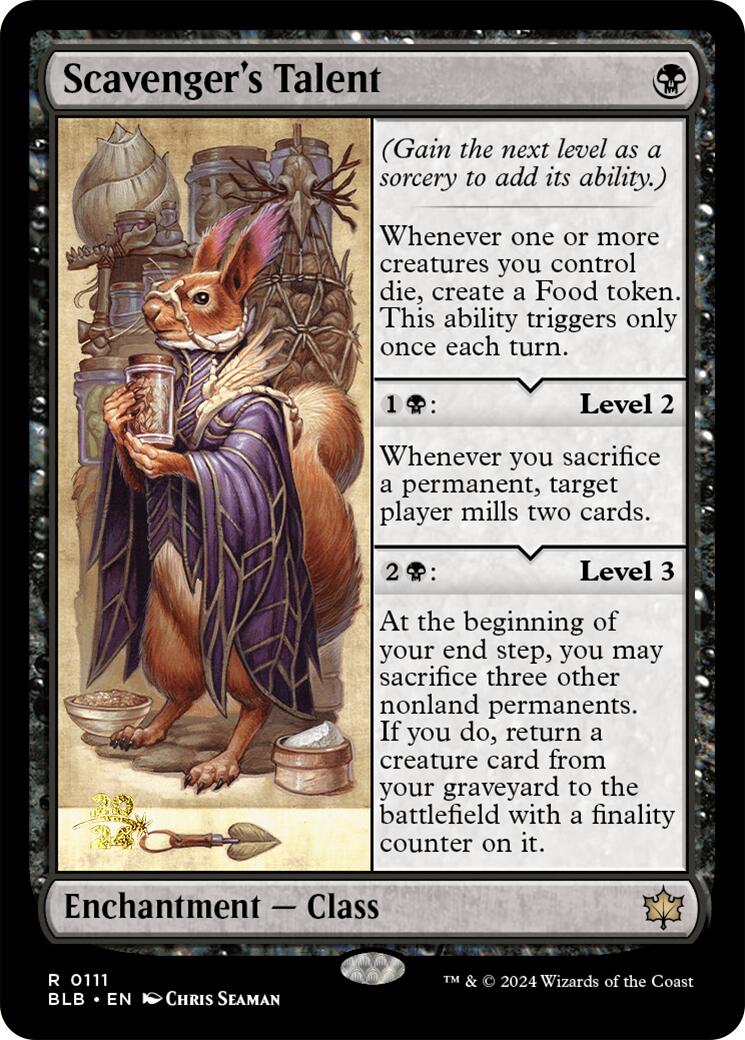 Scavenger's Talent [Bloomburrow Prerelease Promos] | Good Games Cannington